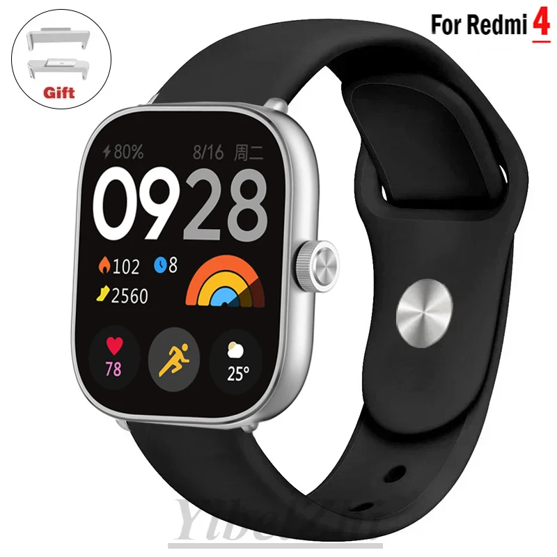 Soft Silicone Sport Bracelet Strap for Smartwatch Wristband Accessories
