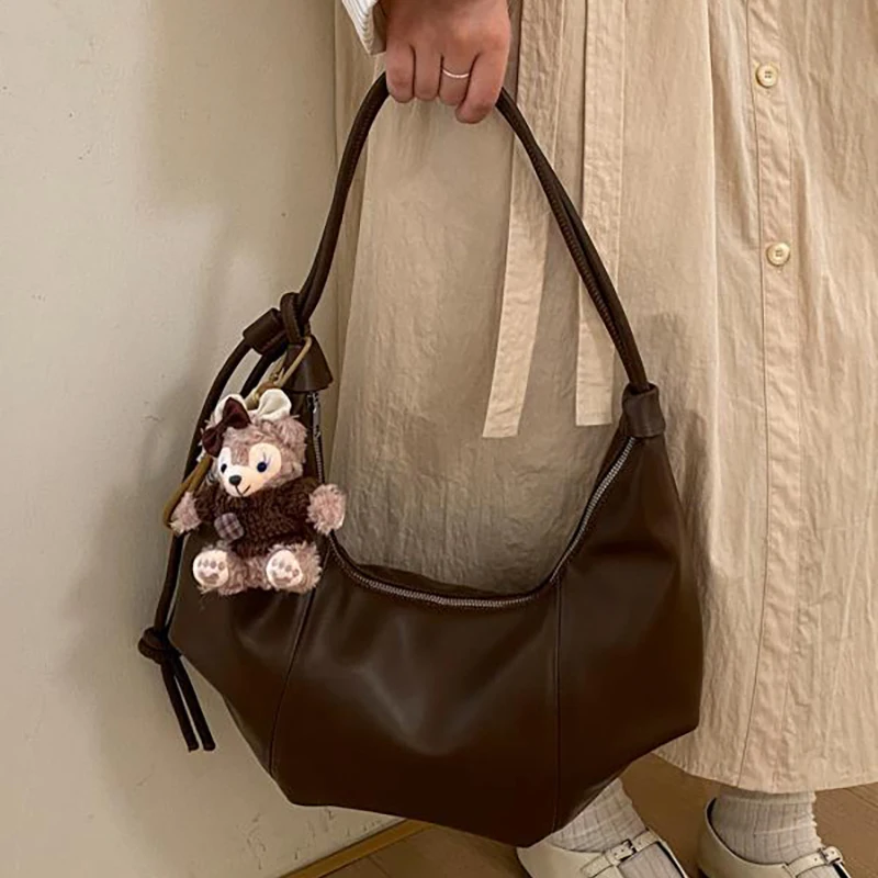 Dumpling-Form Tasche Modische Trendige Damen Casual Schultertasche Unterarm-Tasche mit Großer Kapazität Tote-Handtasche für Täglichen Arbeitsweg und Shopping – Detail 14