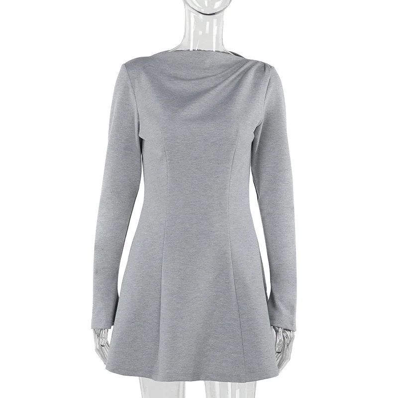 JULISSA MO Elegant Round Neck Women Dress Black Long Sleeve High Waist Mini Dress Female Autumn A-line Slim Party Clubwear 2025 18 JULISSA MO Elegant Round Neck Women Dress Black Long Sleeve High Waist Mini Dress Female Autumn A-line Slim Party Clubwear 2025