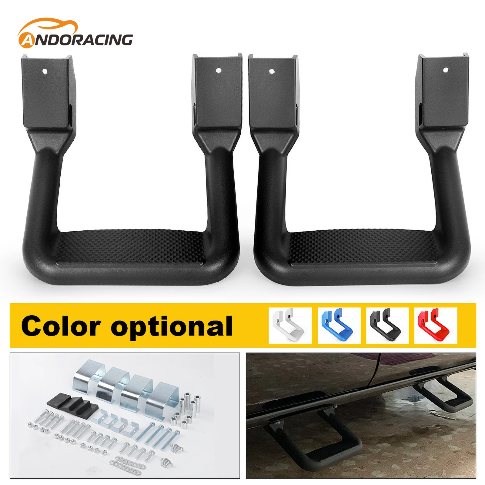 Pickup Pedals Truck Side Steps Bar Non Slip Aluminum Stirrup Boards for