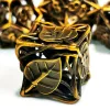 "Gold DnD Metal Dice Set - 7 Piece Zinc Alloy Polyhedral Dice for Dungeons & Dragons, RPG & Tabletop Games" 2