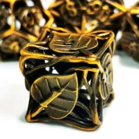 "Gold DnD Metal Dice Set - 7 Piece Zinc Alloy Polyhedral Dice for Dungeons & Dragons, RPG & Tabletop Games" 2