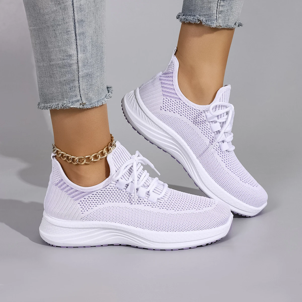 أحذية نسائية صيفية مسطحة من القماش الشبكي قابلة للتنفس، أحذية نسائية كاجوال، أحذية رياضية، تخفيضات، شحن مجاني