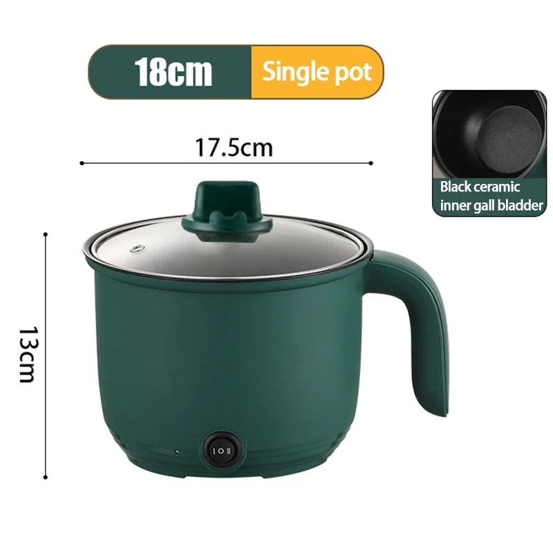 Rice cooker 1.5L mini home cooking pot multifunctional non stick pan safety material potable stockpot utility electrice