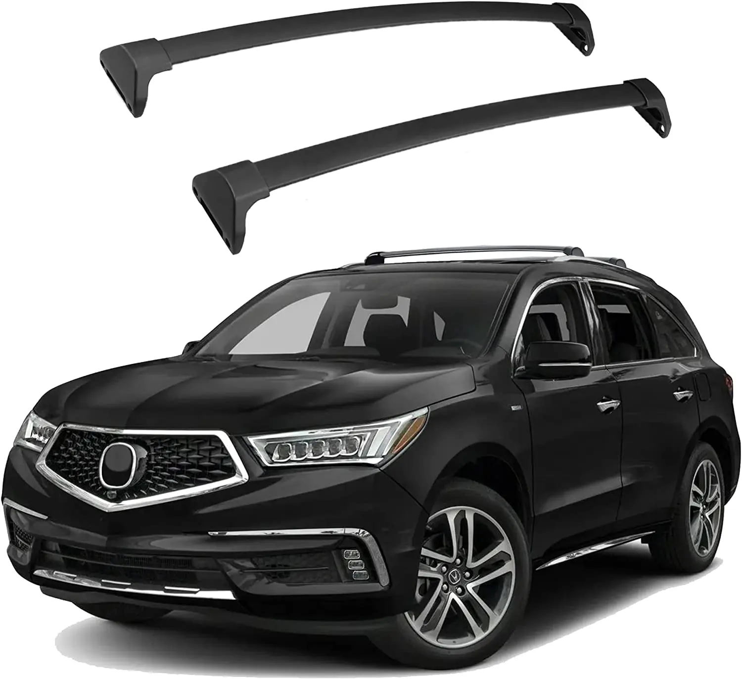 2pcs Black Cross Bar Fits For Acura Mdx 20142021 Roof Carrier Roof