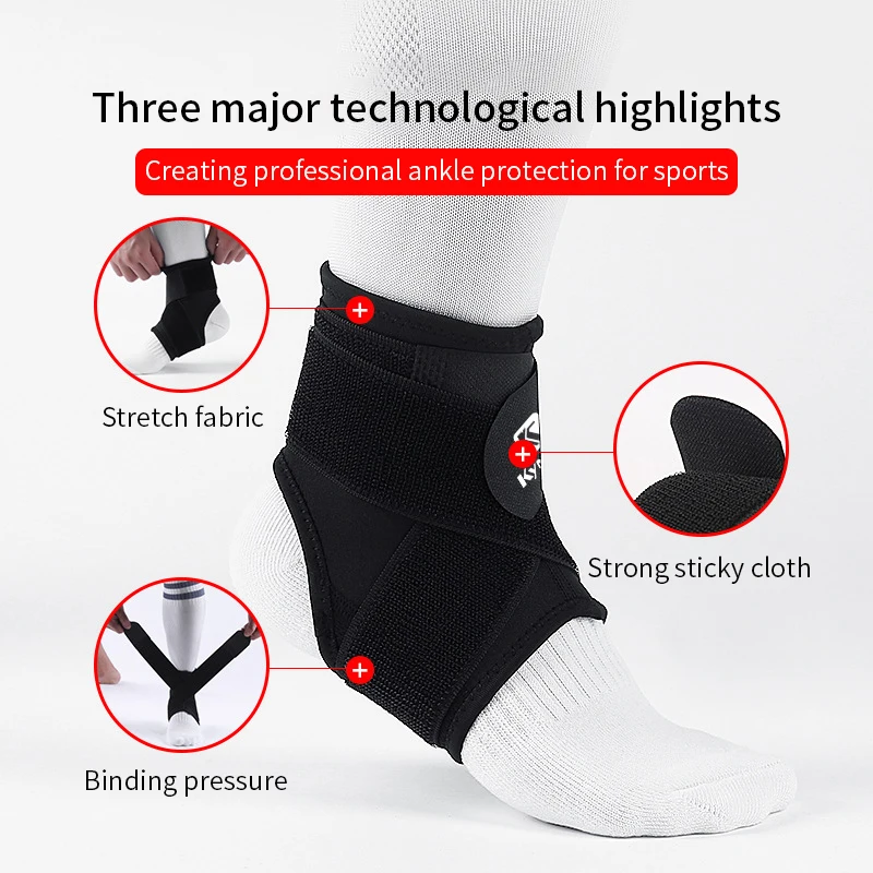 Outdoor Basketball Soccer Running Fitness Compression Bandage Ankle Sprain Sprain Protector 1Pcs