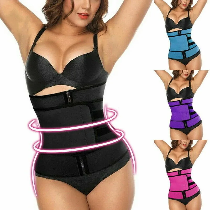 Description Picture 6 of itemBelly Panties Waist Trainer Body Shapers High Waist Shapewear Panty Velcro zipper with waistband S zipper single belt black 1.3M