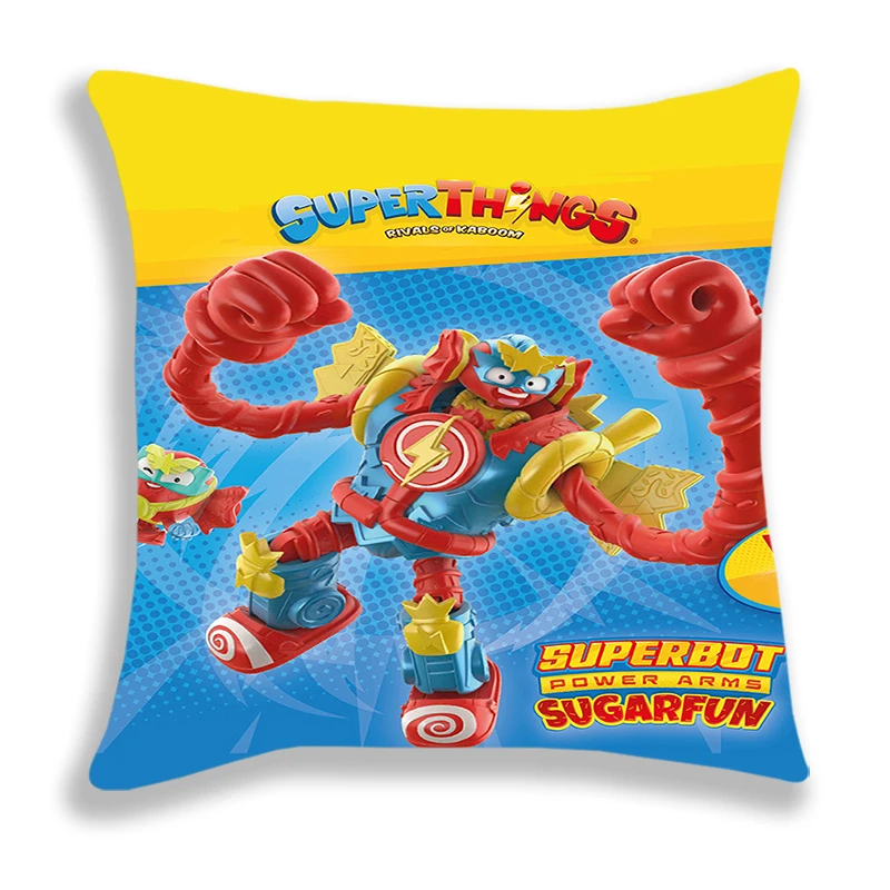 SuperZings Print Pillow Case Kids Cartoon Pillow Throw Comfortable Bed Safo Cushion Covers Super Things Decorative Pillowcase