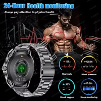 Montre connectée sportive GPS durable pour l'extérieur, modèle 2026, avec GPS intégré, batterie 1000 mAh, étanche 10 ATM, écran AOD 1,75 pouces, montre militaire pour homme 4