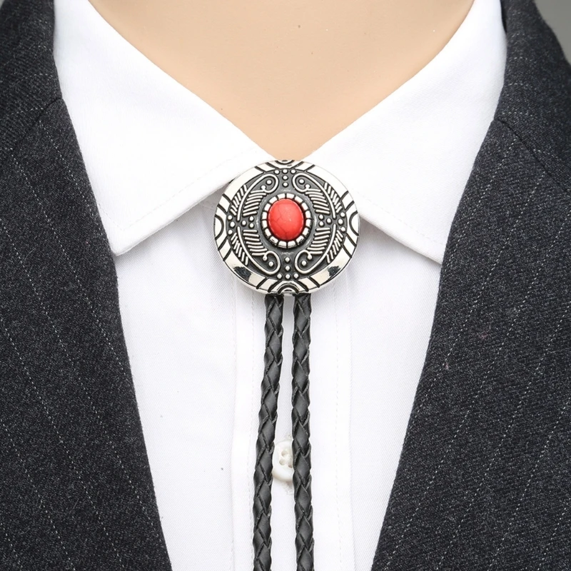 

Cowboy Gemstones Bolo Tie for Halloween Carnivals Party Man Teens Shirt Sweater Costume Accessories Gentleman Tie Drop Shipping