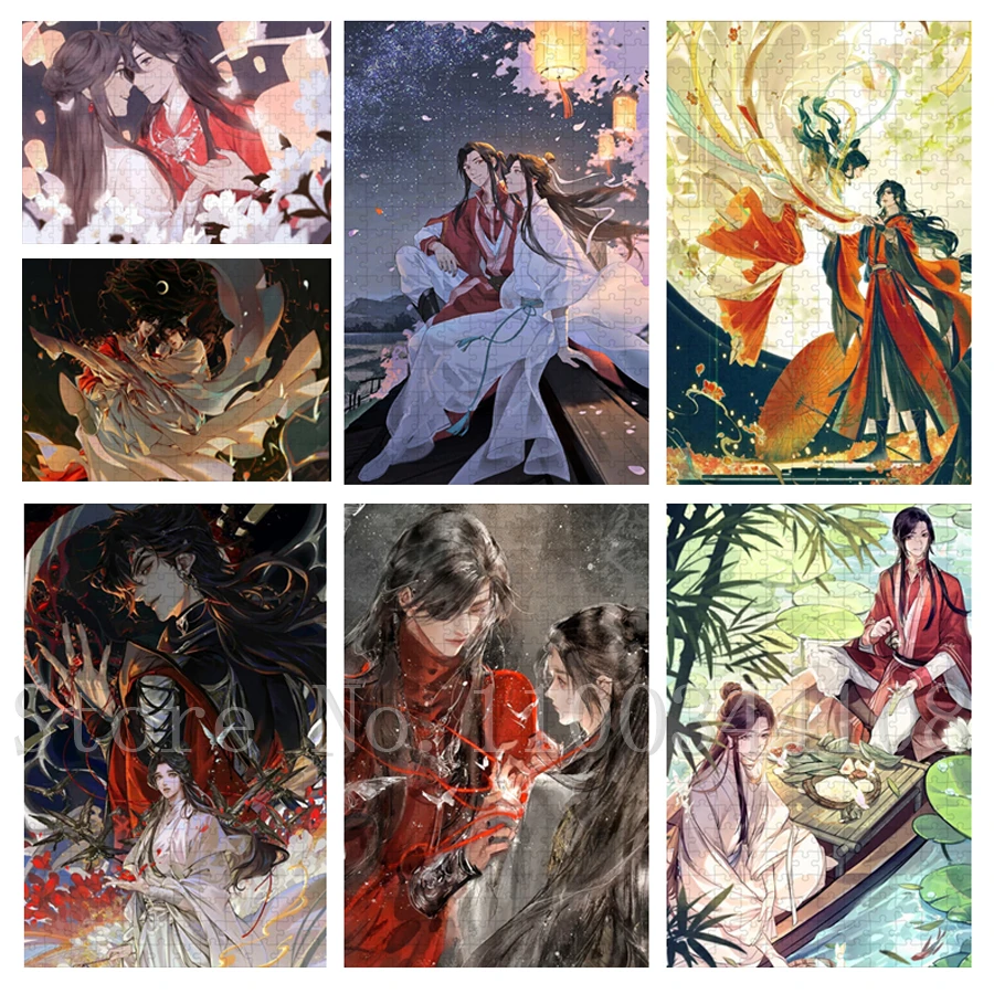 Jigsaw Puzzles Educational Puzzles Mini Jigsaw Puzzle Anime Tianguancifu Puzzles Heavenly Official Blessing Jigsaw Puzzles