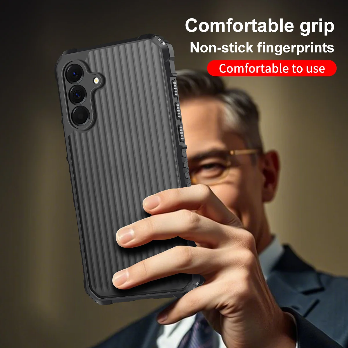 Rugged Shockproof Hard Back Protective Phone Case