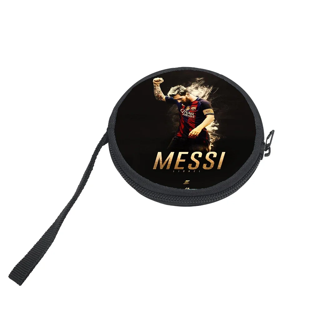 Small Purse Football M-Messi 10 Handbags For boy Girls Round Shape Mini ...