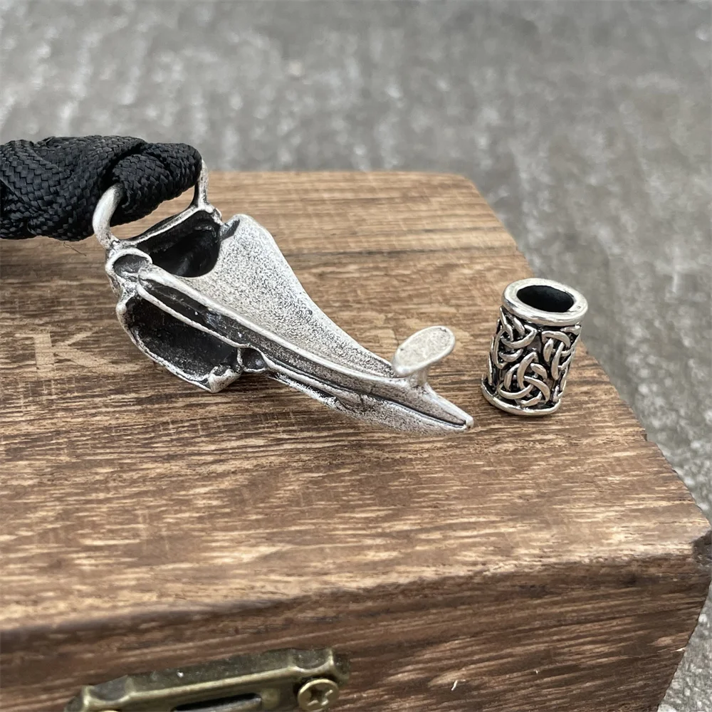 Retro Viking Odin Raven Skull Bracelet Men Women Gothic Diy Trinity Dragon Beads Wicca Jewelry Accessories Dropshipping 5