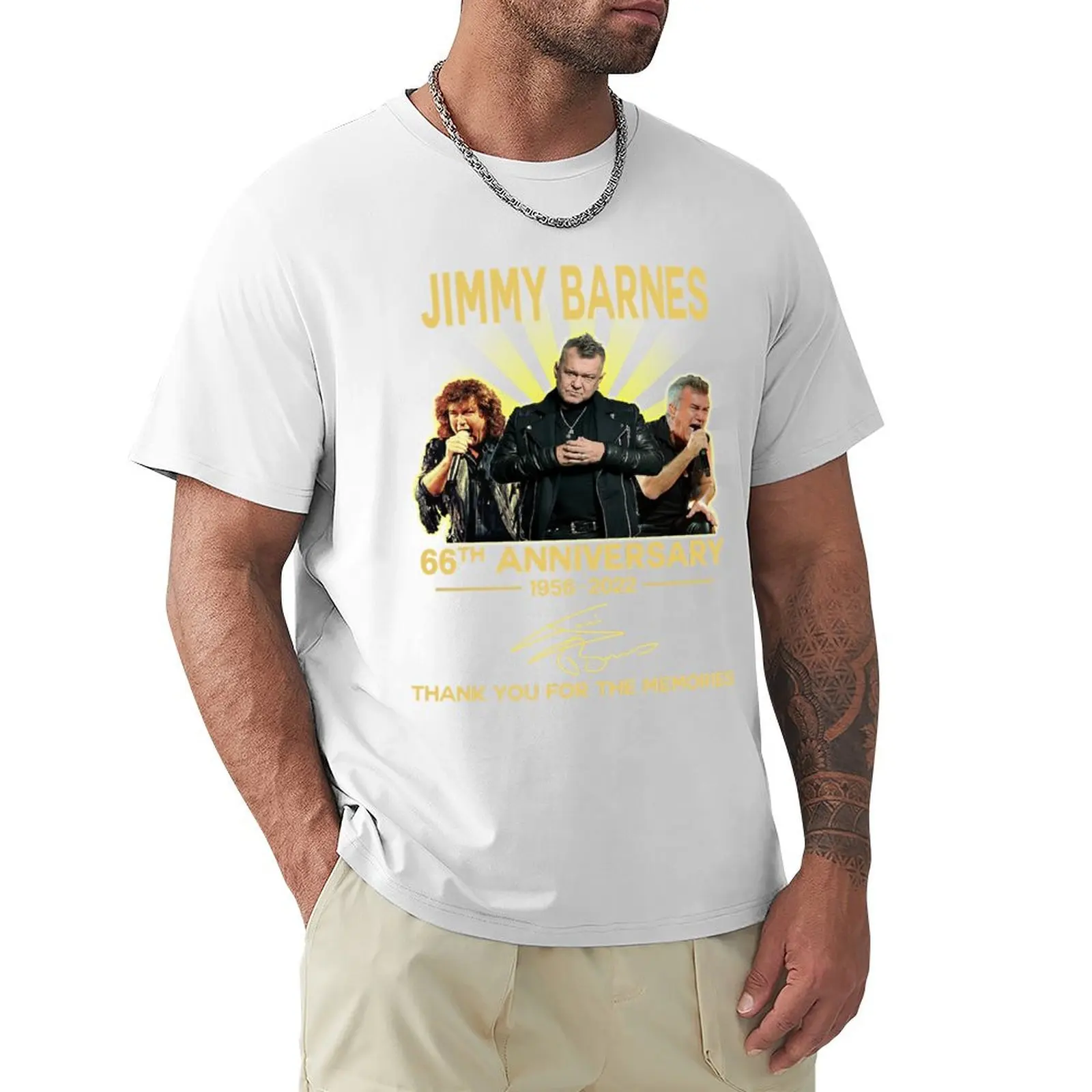 

Needed Gifts Thank You For The Memories 66Th Anniversary Jimmy Barnes Graphic For Fans T-Shirt