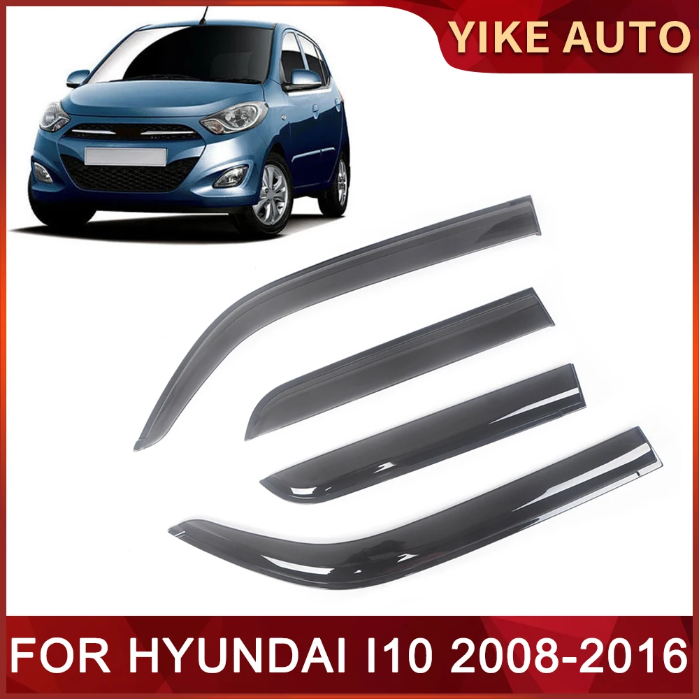 

Оконный козырек для HYUNDAI i10 PA 2008-2016, дверной козырек с защитой от ветра, солнца, дождя, боковые окна, ветровые дефлекторы, автозапчасти