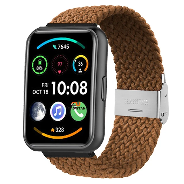 Braided Nylon Loop Strap - Woven Elastic Wristband Replacement Bracelet