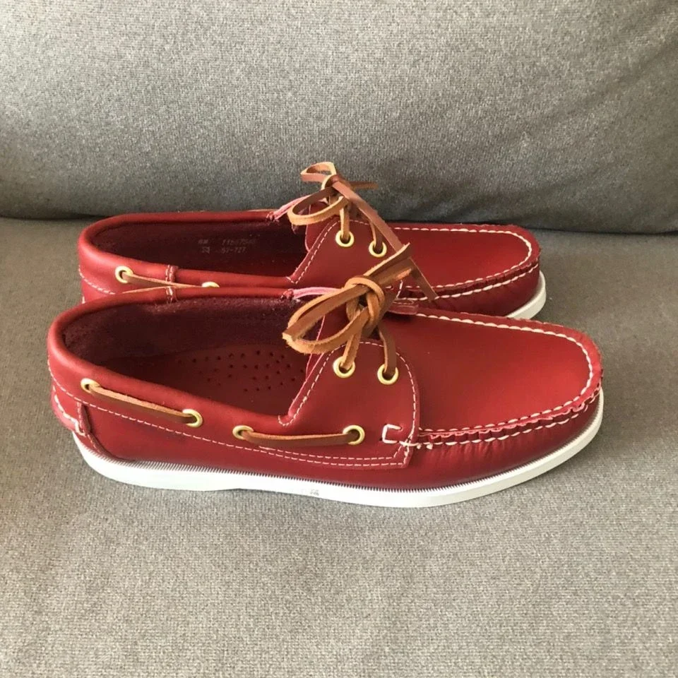 Handmade Genuine Leather leather shoes men loafers Classic Docksides Boat Shoes Mocassins Mens Casual Loafer Board