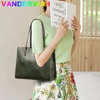 Sac à main Vintage en cuir Pu, fourre-tout de grande capacité, sacs à bandoulière à la mode, sacs à poignée supérieure de bonne qualité, sacs à main décontractés Design lettre 3