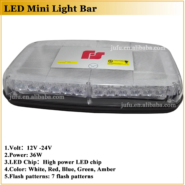 12V 36W LED flashing safety lights for truck magnetic emergency flashing lights