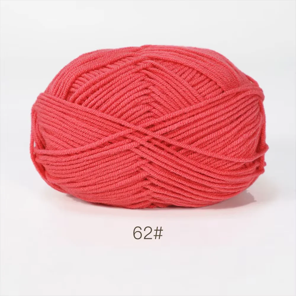 Luxurious Soft Milk Cotton Yarn Pack for Knitting and Crochet Projects - 5PCS, Total 250g