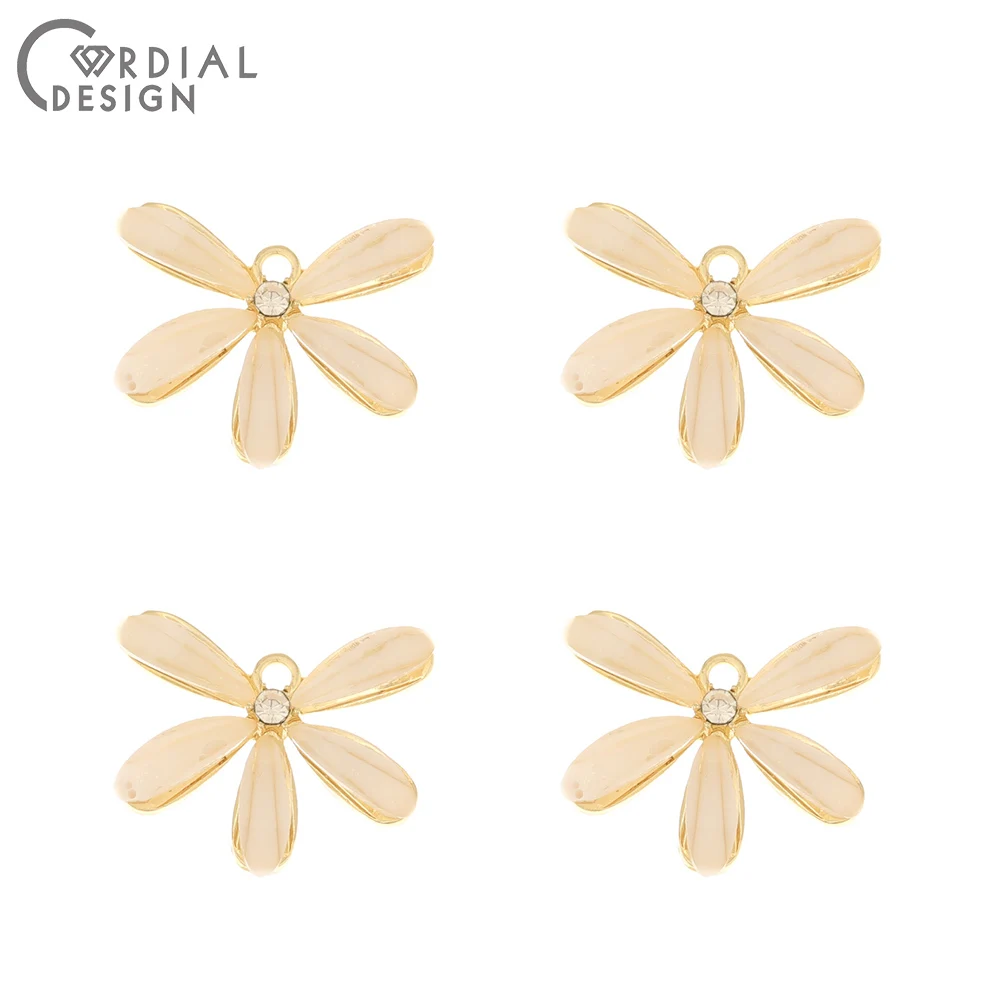 

Cordial Design 100Pcs 20*23MM Jewelry Accessories/Pendant/DIY Making/Flower Shape/Connectors/Earring Findings/Hand Made/Charms
