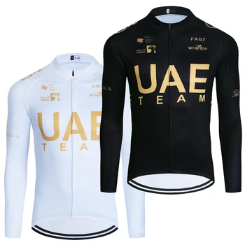 2024 Gold UAE Winter Cycling Jacket 1