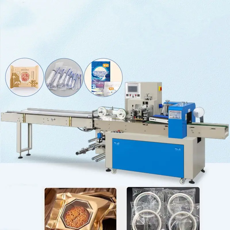 Hardware Flow Wrapping Packing Machine for Bakery Snack Medicine Tissue