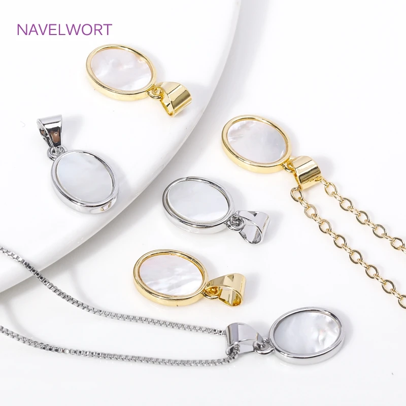 Trendy Multi Styles Charms 18K vergoldetes Messing eingelegte Muschel Charms Anhänger für DIY Schmuckherstellung Halskette Zubehör – Detail 31