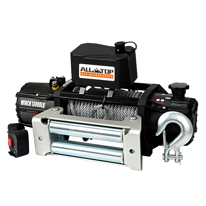 

Electric winch portable steel wire rope vehicle mounted off-road vehicle
