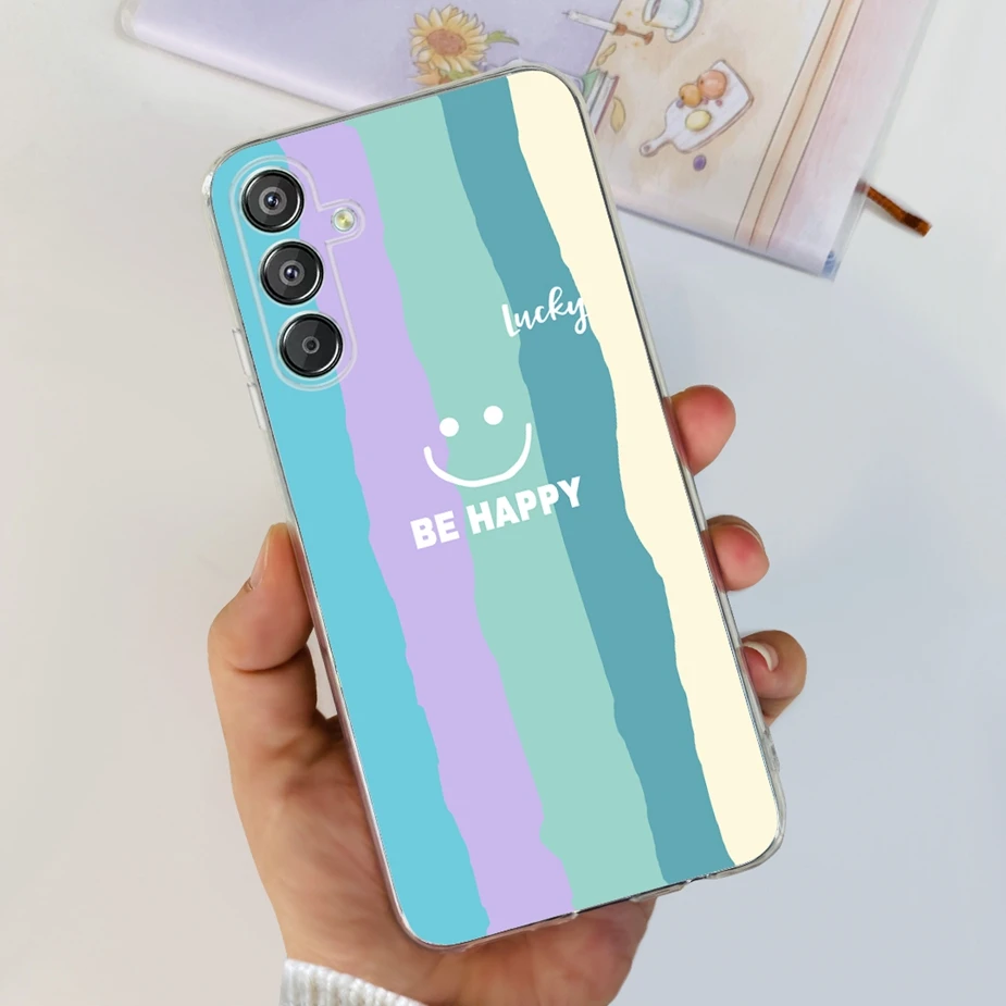 New Fashion Painted Clear Silicone Soft TPU Phone Case Bumper