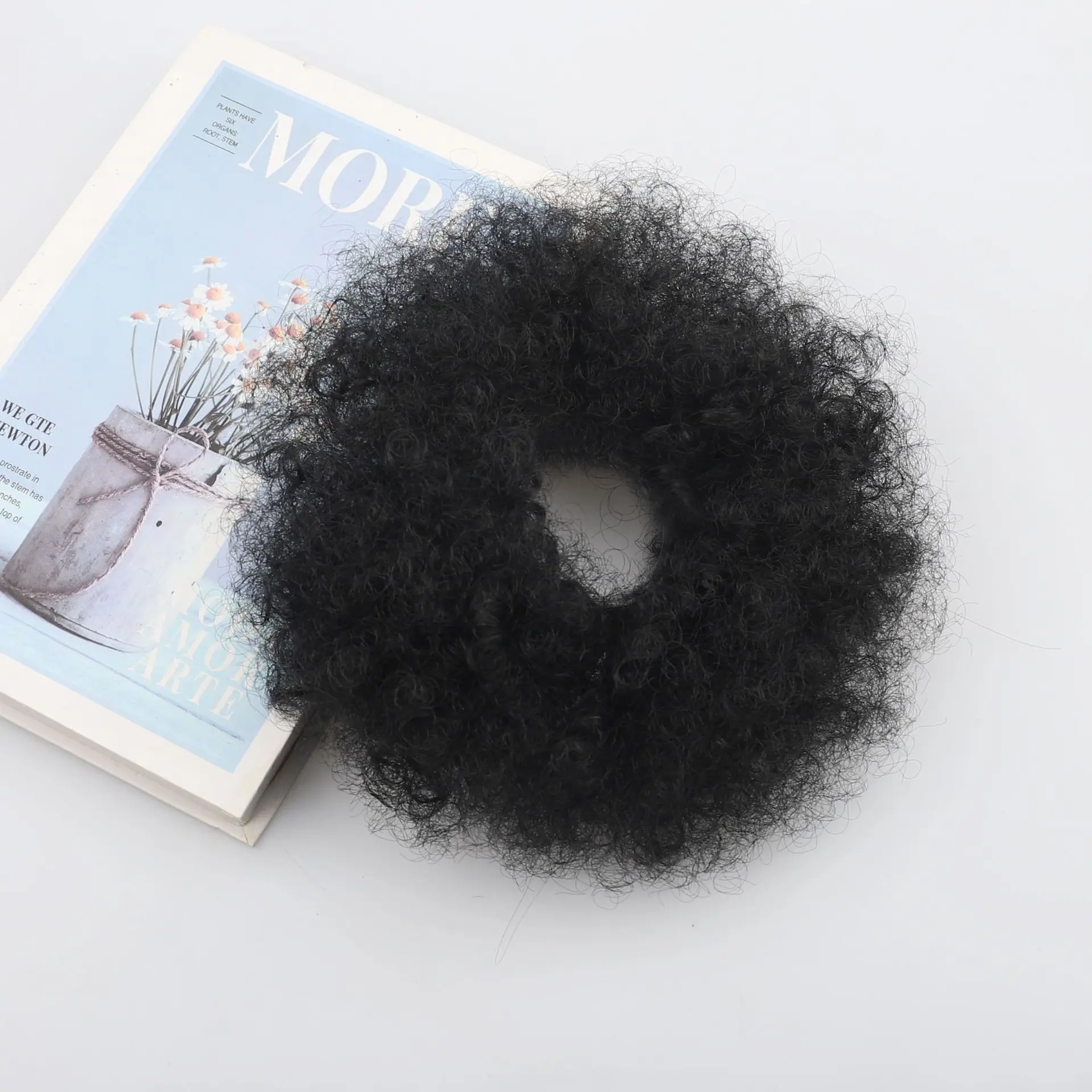 Scrunchie explosion hair bag fluffy curly synthetic wig bag updo hair tie