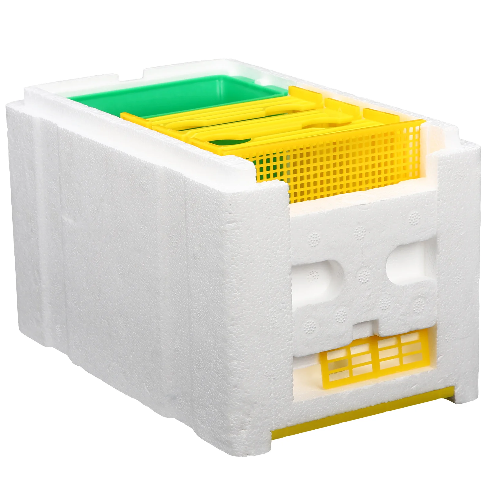 

Bee Feeding Kit Equipment Hives Boxes Foam Beekeeper Accessory Starter Beehive Honeybees Feeder Plastic