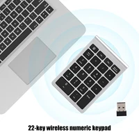Numeric Keyboard Numeric Keypad RF304 22 Keys Numeric Keypad USB 2.4G Wireless Mini Keyboard with Receiver Wireless Keyboard 3