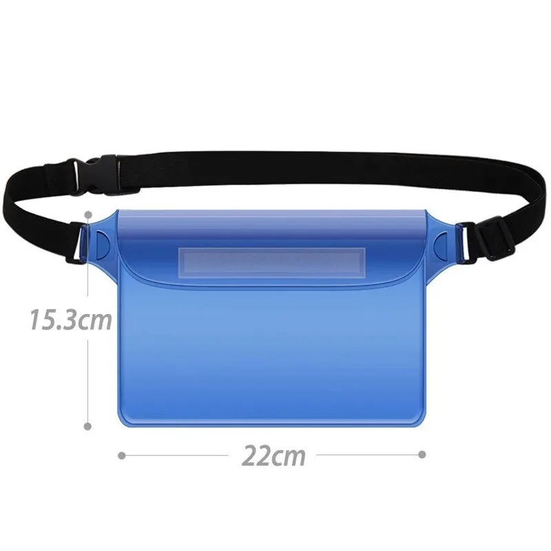Swimming Bag Waterproof Swimming Bag Ski Drift Diving Shoulder Waist Pack Bag Underwater Mobile Phone Bags Case Cover For Beach Boat Sports