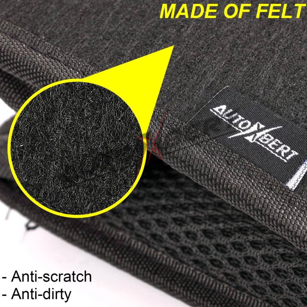 Car Trunk Organizer Felt Boot Organiser Storage Bag Box Portable Handbag Cargo Tool Holder Mesh Net Pocket Collapsible - detail 5
