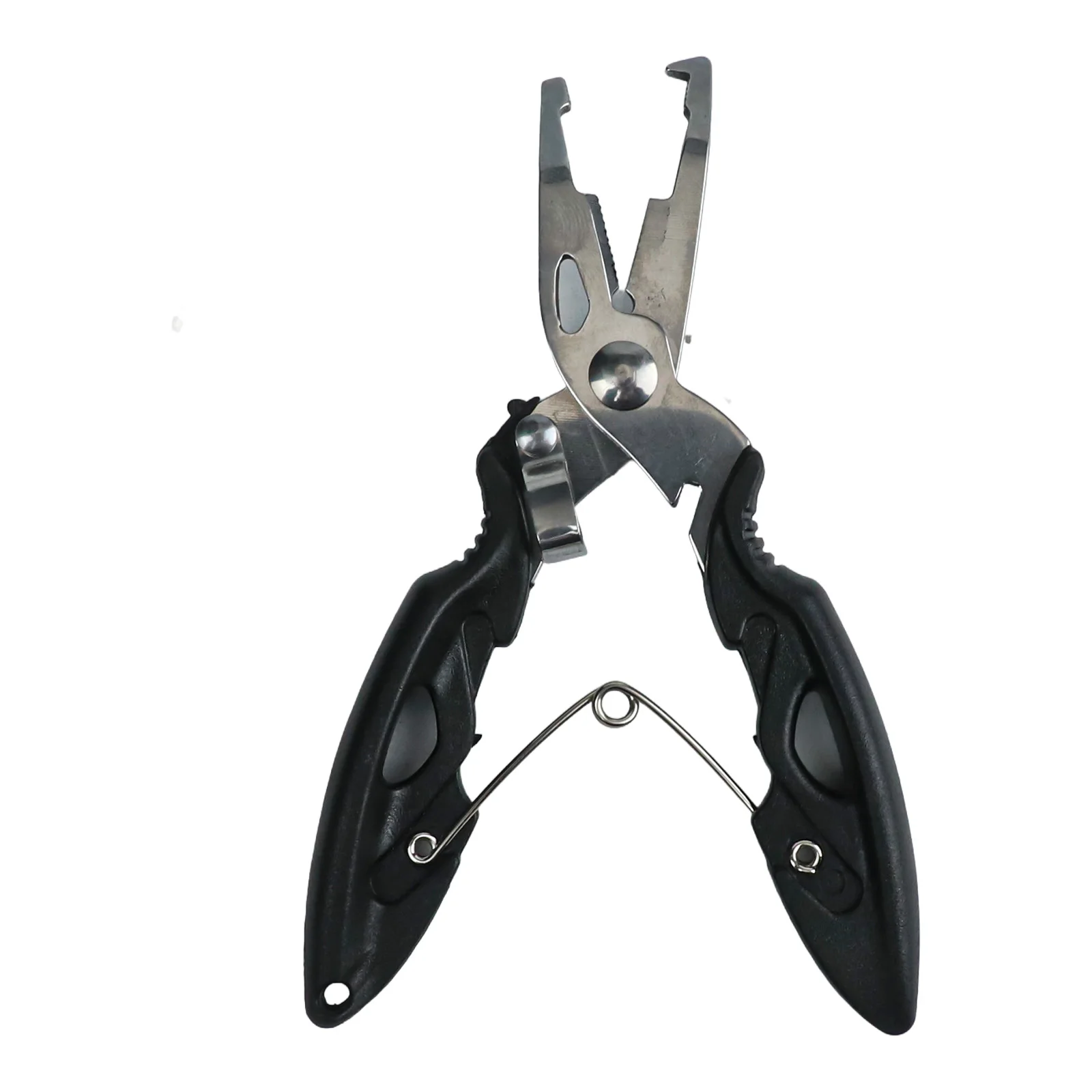 Angeln Zangen Locken Zangen Aluminium Split Ring-Haken Entferner-Linie Cutter Angelgerät Schneiden Fisch Zange Multifunktions schere