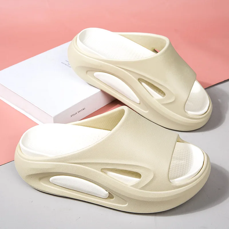 Women Platform Flat Sandals Soft Pool Beach Nonslip Cushioned Shower Shoes