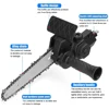 6-Inch Electric Drill Conversion Electric Chain Saw Adapter Tool, Home Portable Mini Chainsaw,Woodworking Trimming/Cutting Tools 2