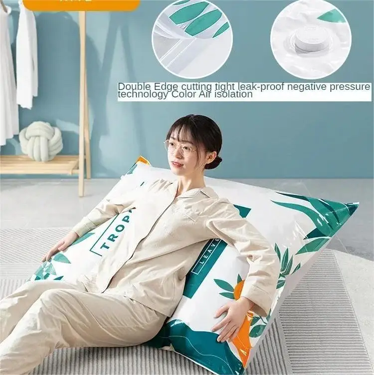 1/3/5PCS Vacuum Storage Bags Space Saver Bag Closet Organizer Travel Air Pump Quilt Thickened Vacuum Compression Bag 3