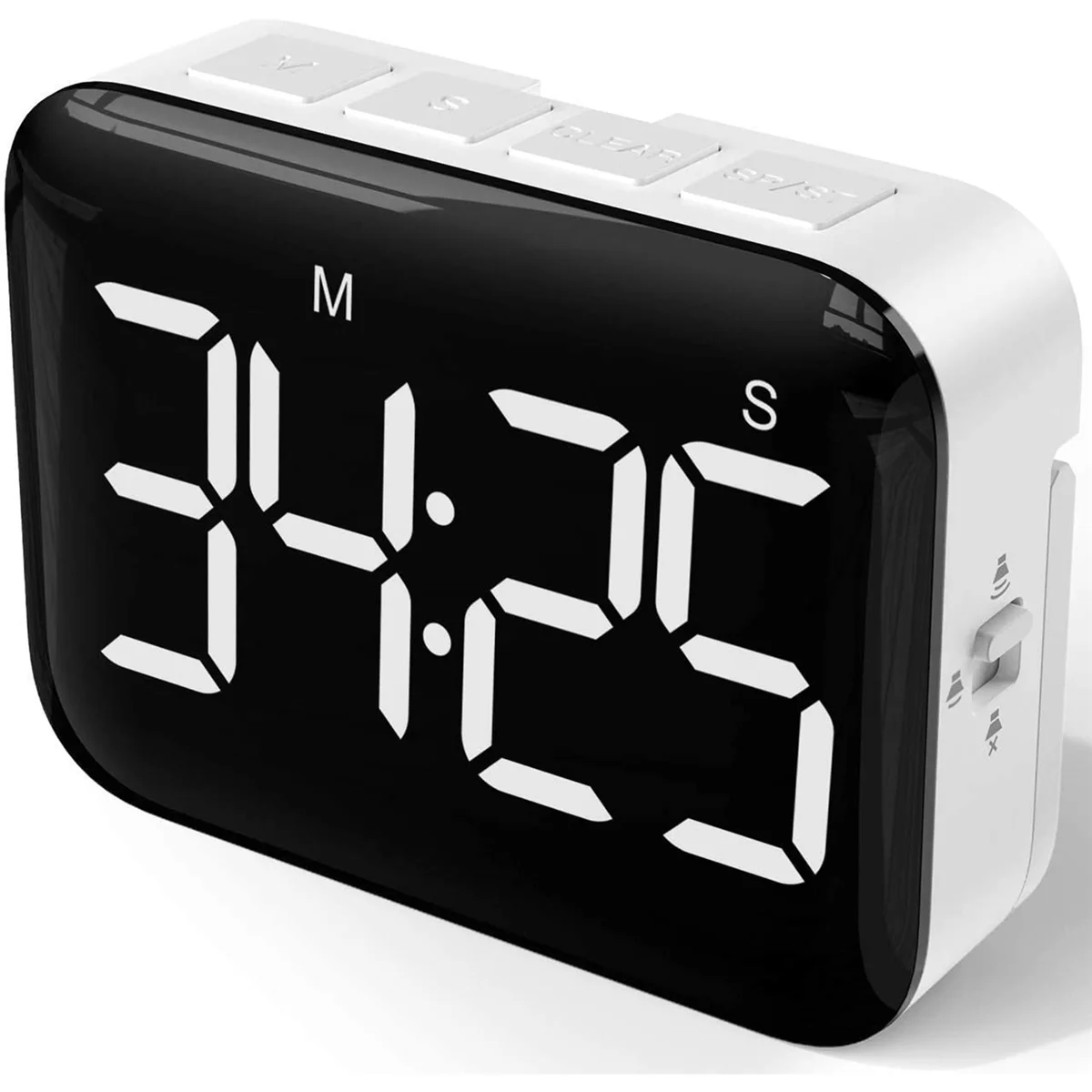 

Digital Kitchen Timer - Magnetic Countdown Count Up Timer with Large LED Display Loud Volume for Cooking and for Kids