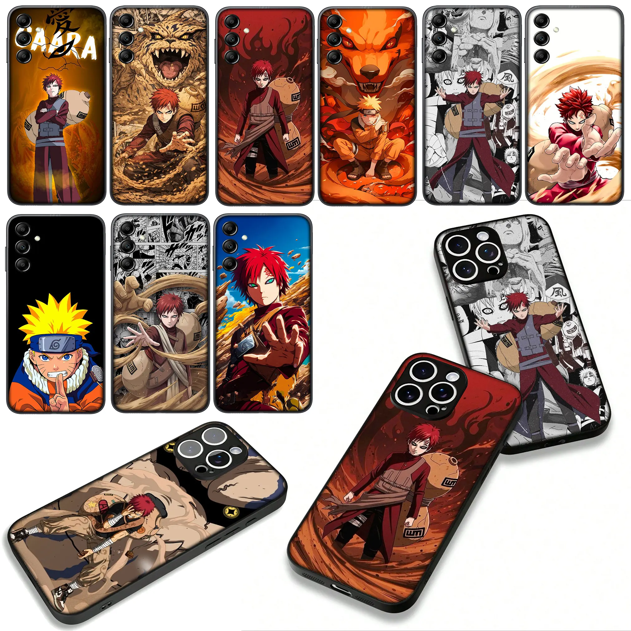 Cartoon Gaara Naruto Phone Cover Case