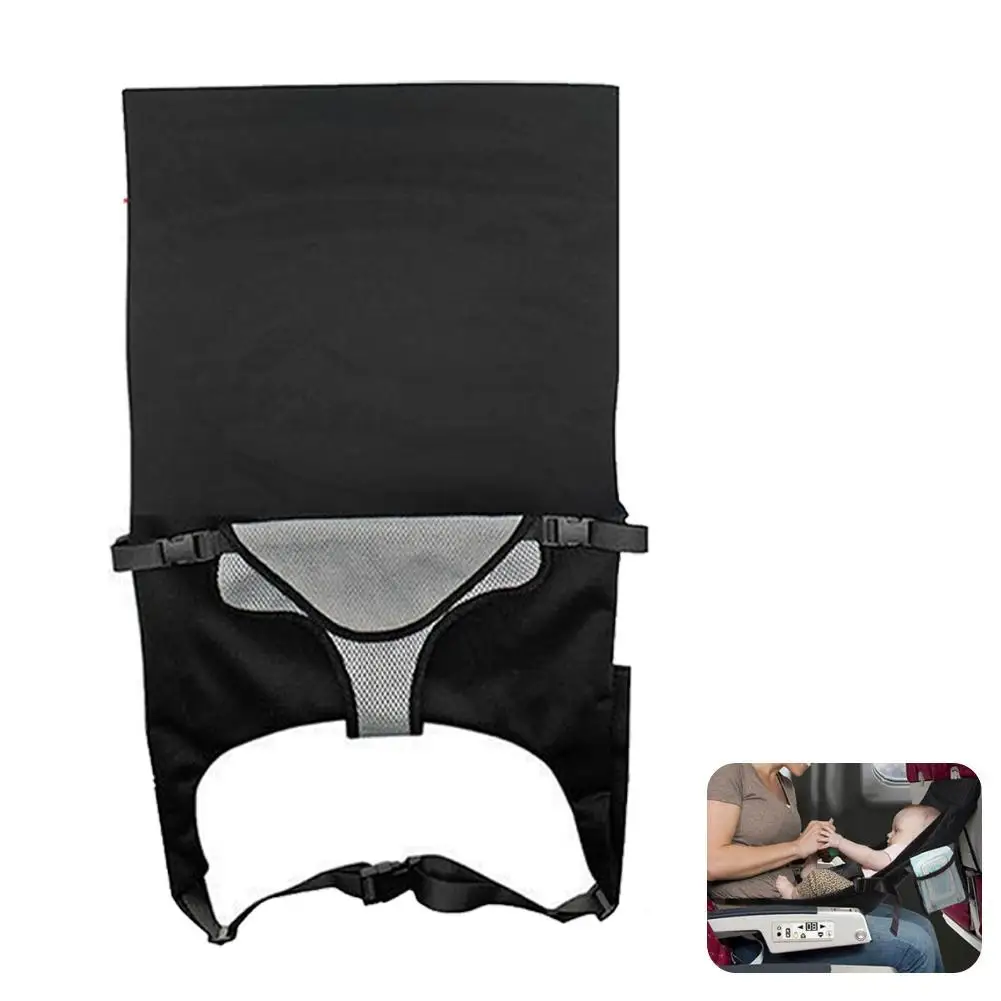 Lettino da viaggio per aereo per pedali per bambini Prolunga per sedile per bambini con tasca laterale Amaca per auto portatile Lettino da viaggio Culla per dormire K1F6