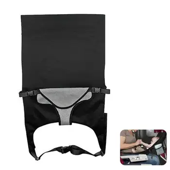 Lettino da viaggio per aereo per pedali per bambini Prolunga per sedile per bambini con tasca laterale Amaca per auto portatile Lettino da viaggio Culla per dormire K1F6