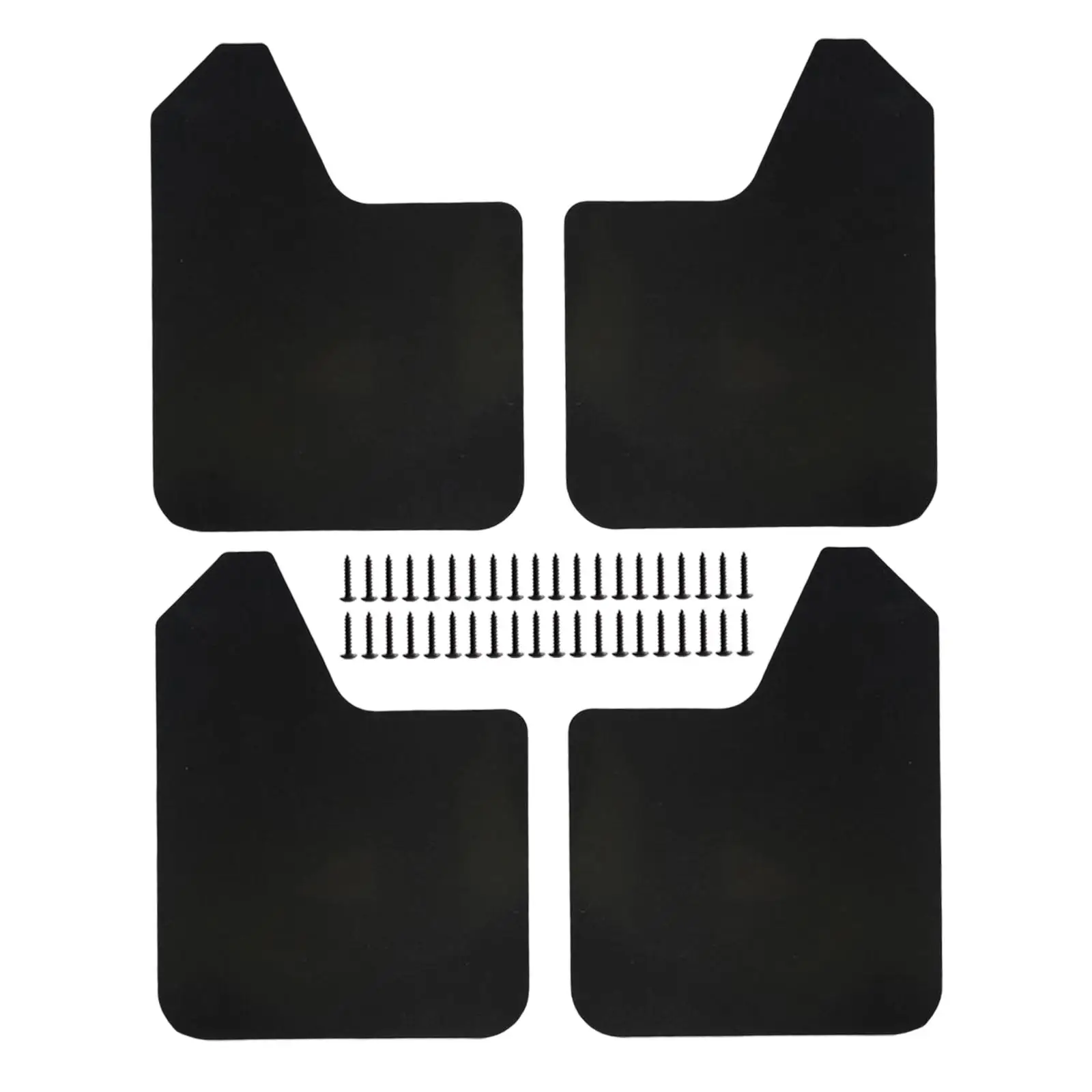 4Pieces Mudflaps Flaps Universal Exterior Parts Black Front and Rear Mudguard Mudflaps for Pickup SUV Car Truck 4Pieces Mudflaps Flaps Universal Exterior Parts Black Front and Rear Mudguard Mudflaps for Pickup SUV Car Truck
