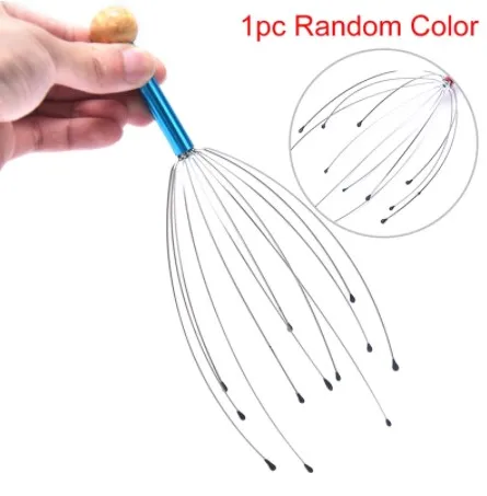

Head Relax Massager Healing Neck Claw Massage Anti-stress Pain Relief Octopus Scalp Relax Spa Headache Stimulate Blood Circulate