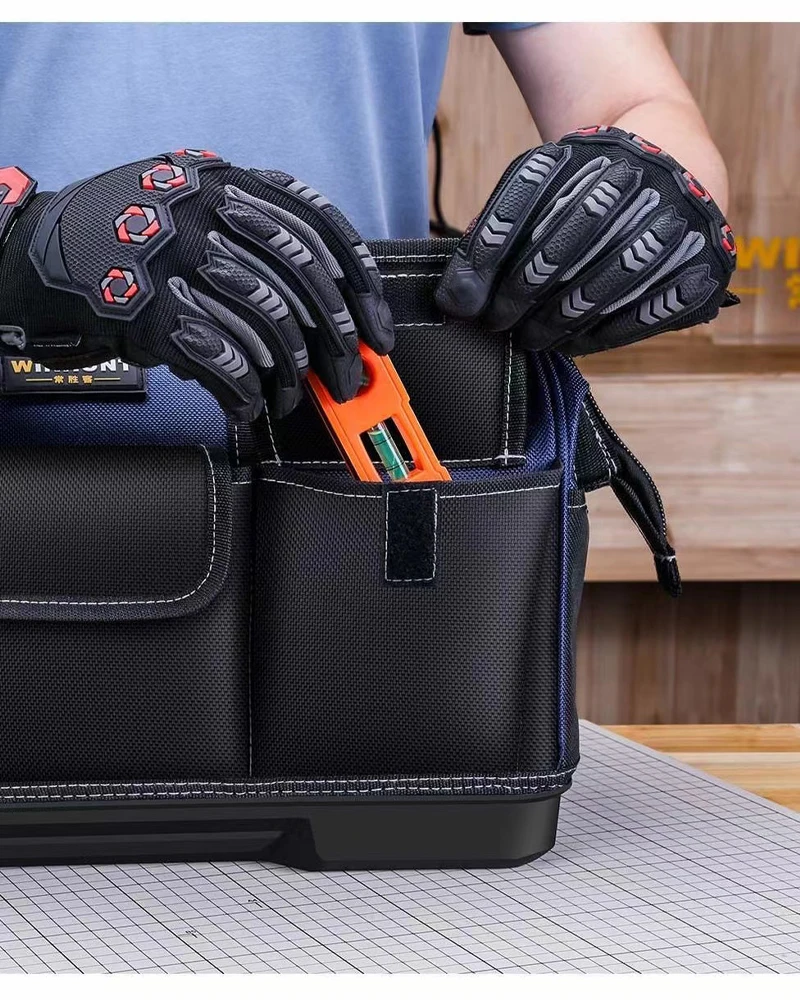 best tool chest Large Multi-Function Tool Bag Organizer Heavy Duty Tool Pouch Bag  Waterproof Anti-Fall Tool Tote Storage Bag with Multi Pockets electrician tool bag