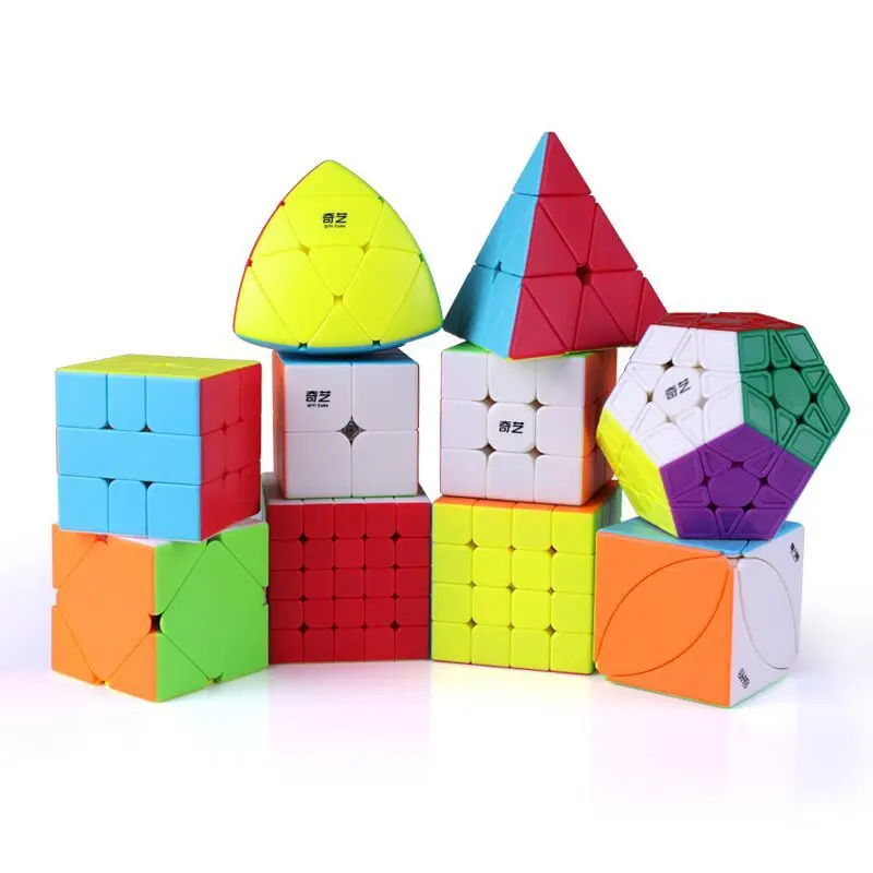 Qiyi 시리즈 매직 큐브 QY 특수 모양의 QIYI 2x2 3x3 4x4 5x5 퍼즐 어린이 장난감 선물 Pyraminx Skewb Cubo Magico