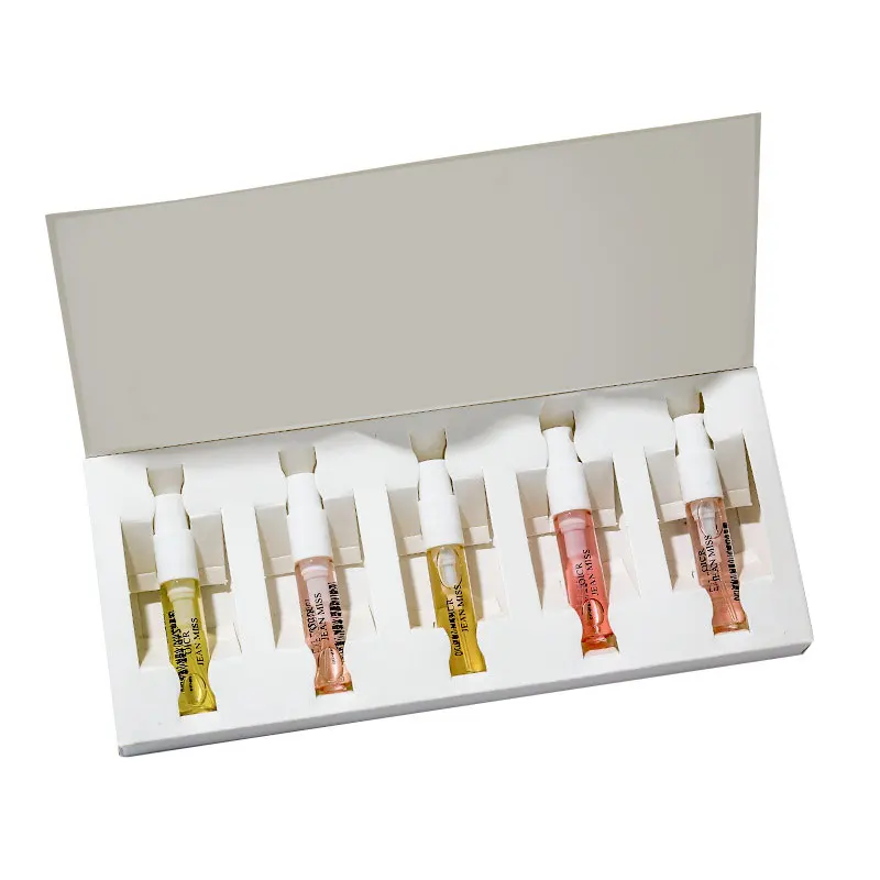 Conjunto de presente de luxo JEAN MISS com 5 perfumes femininos em 1, fragrâncias florais e frutadas elegantes e de longa duração. Ideal para casamentos e aniversários._voghion.com