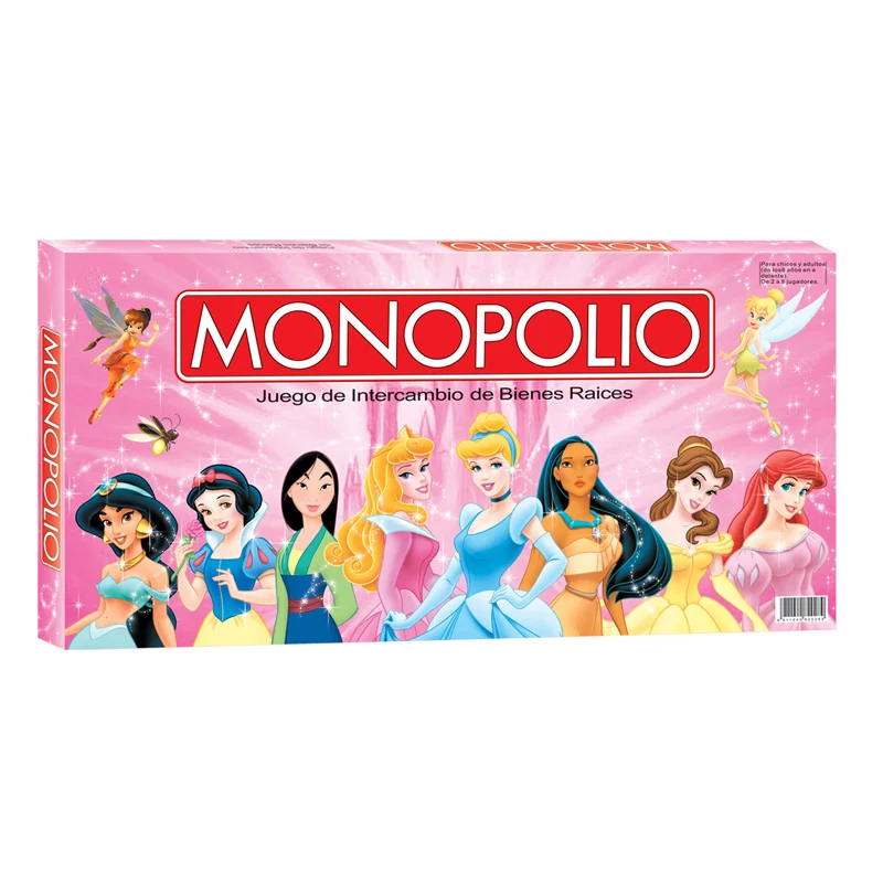 Bring a Spanish twist to game night - Spanish Monopoly Real Estate Card Game with Hello Kitty and Disney Princess characters 4